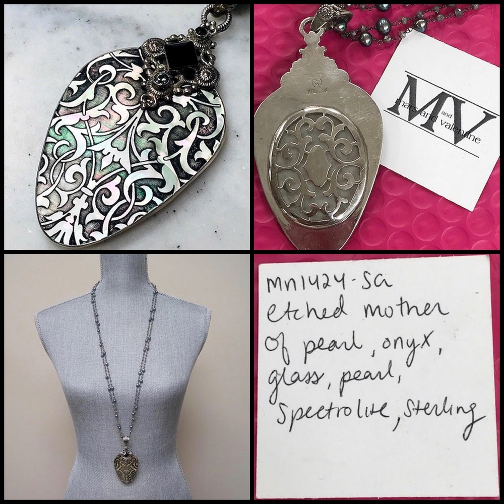 Mars & Valentine Vintage Mother-of-Pearl Pendant-Boutique